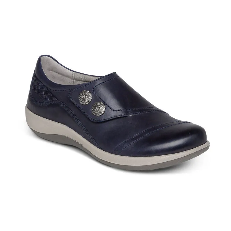 Aetrex Karina Monk Strap in Navy, Black & Brown