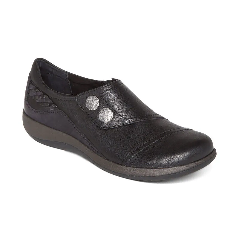 Aetrex Karina Monk Strap in Navy, Black & Brown