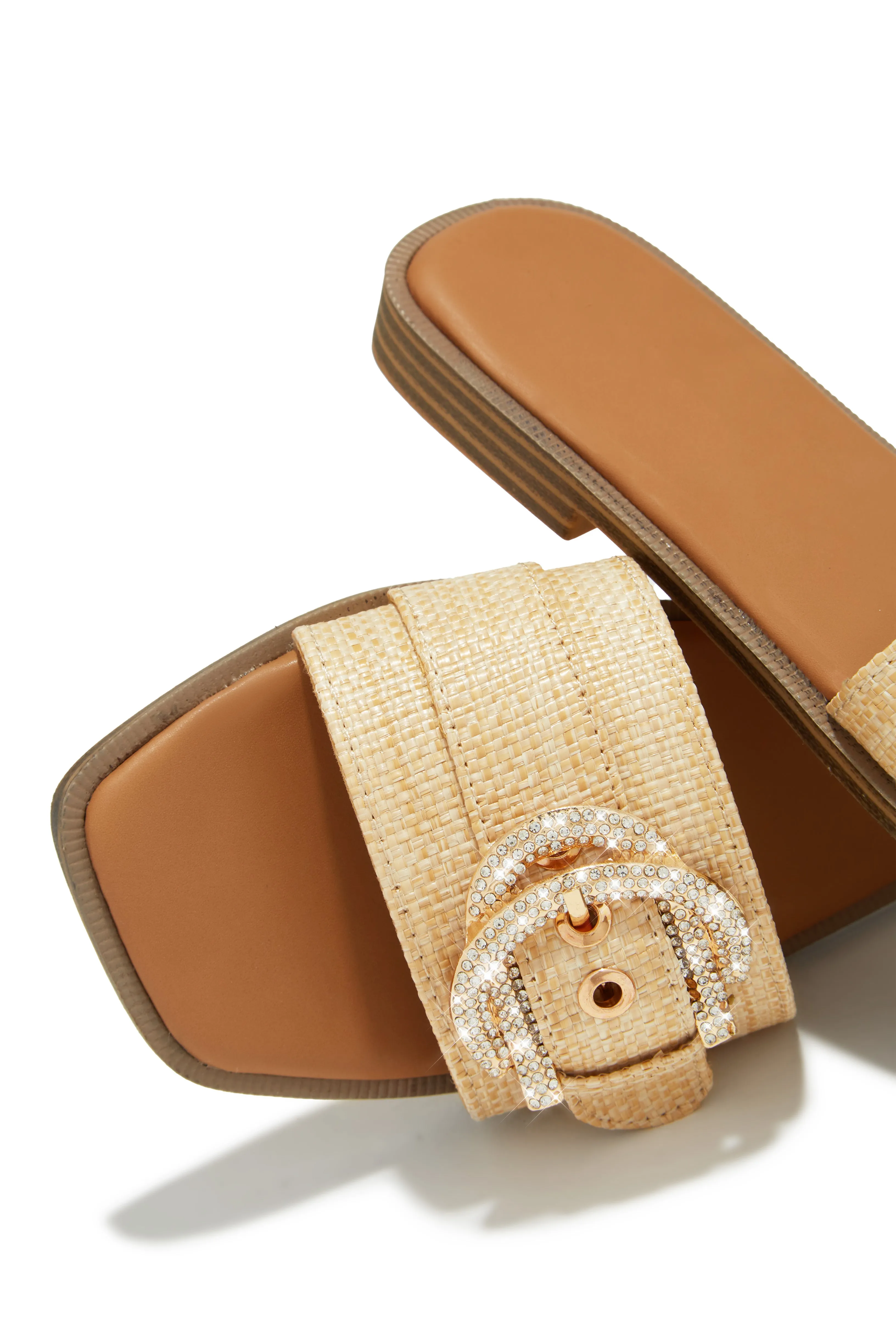 Asarya Slip On Sandals - Natural