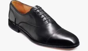 Barker Andrea Derby Oxford Shoe - Black Calf