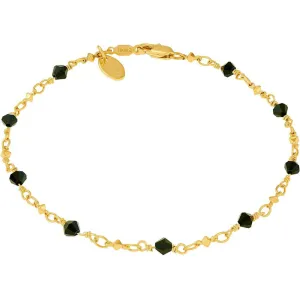 Black Stones Anklet