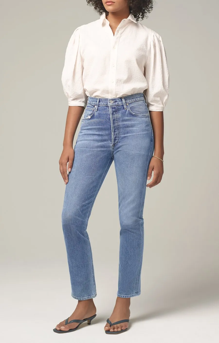 Citizens of Humanity - Charlotte High Rise Straight Jeans in Taboo