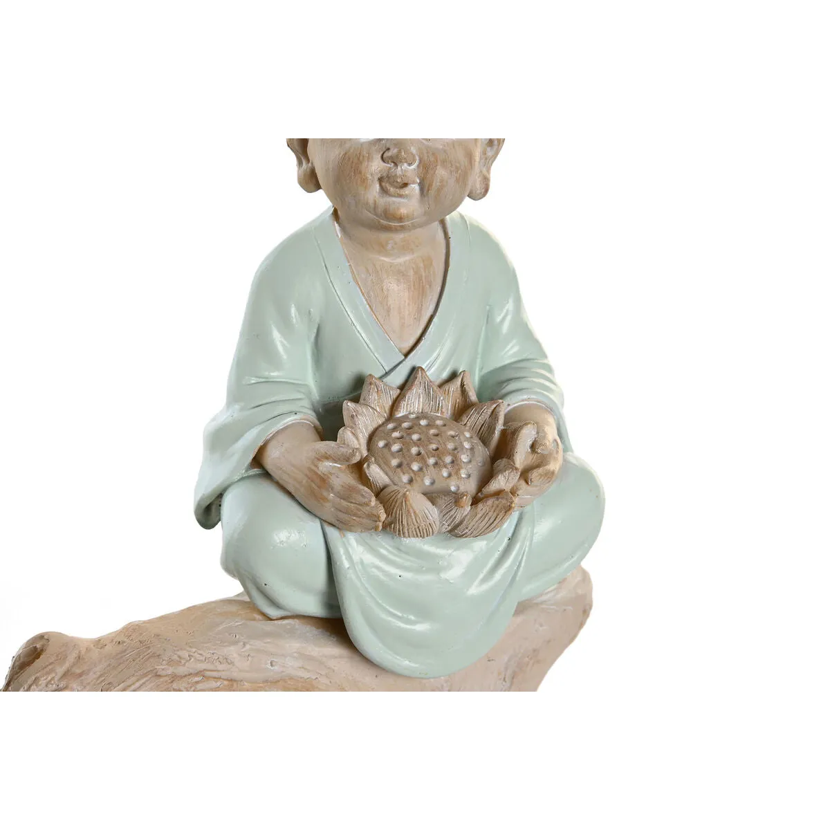 Decorative Figure DKD Home Decor 34,5 x 9 x 18,5 cm Multicolour Monk Oriental