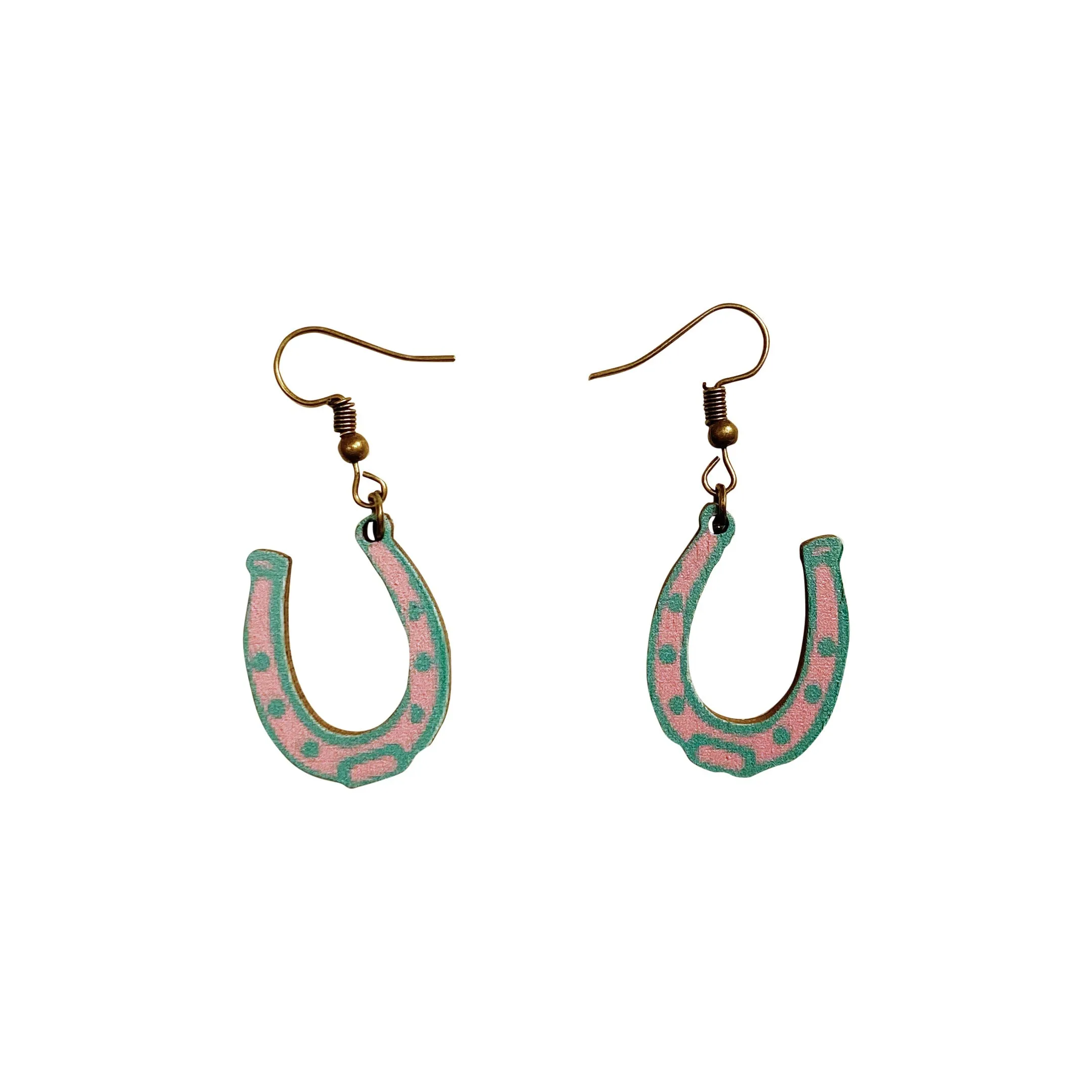 Derby Horseshoes Kentucky Earrings