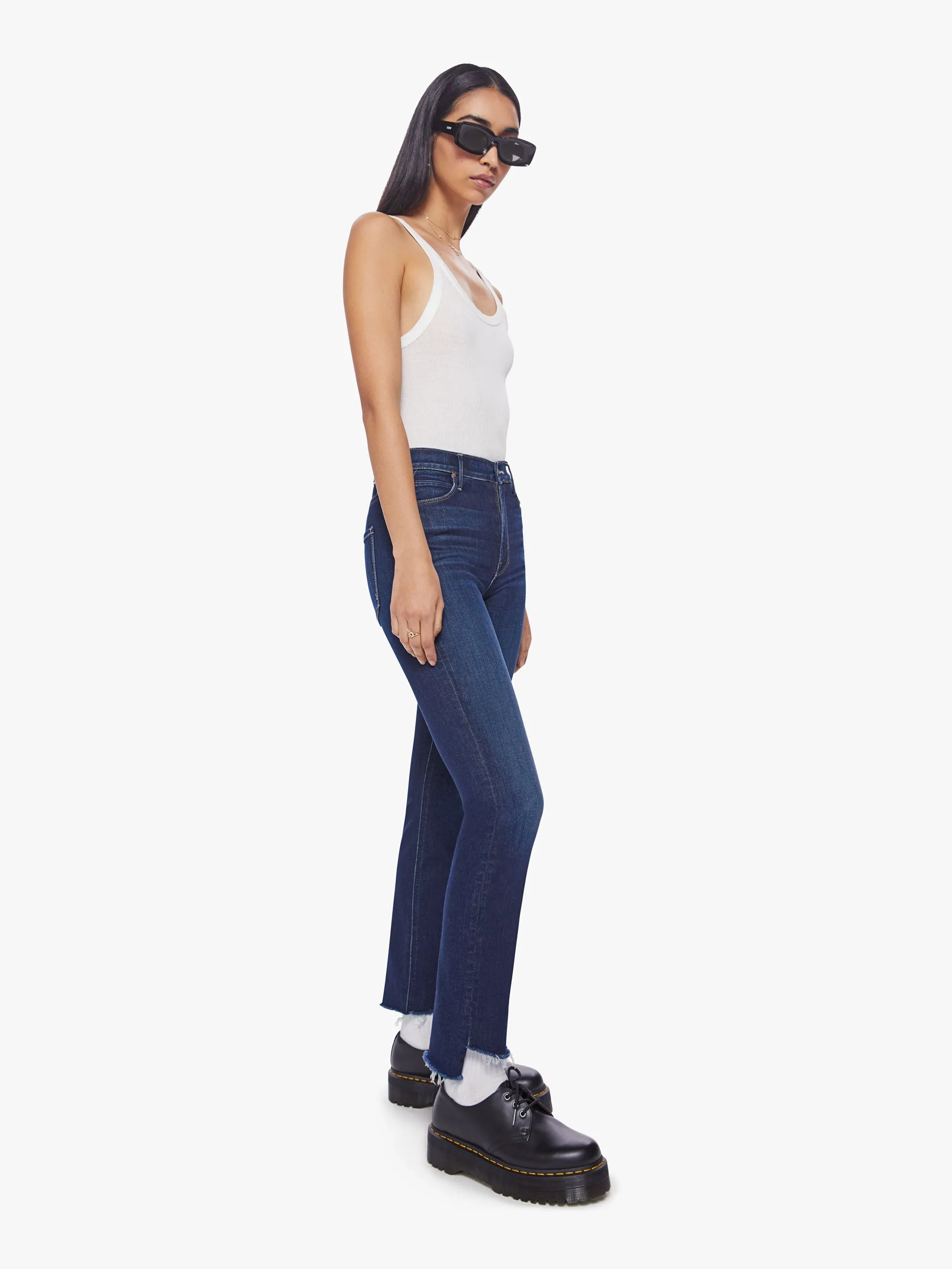 Mother Denim - The Mid Rise Dazzler Ankle in Off Limits