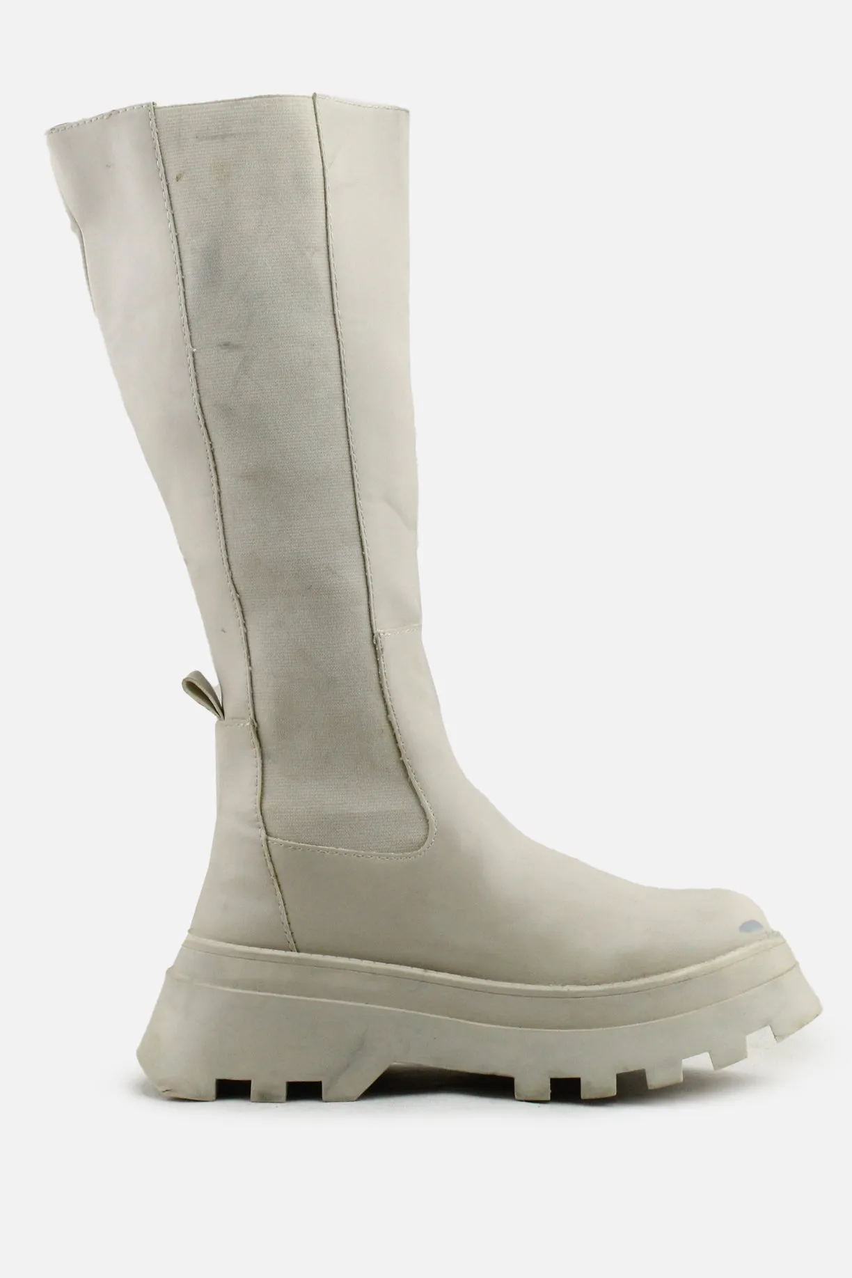 Pull & Bear Stretchable Knee High Boots | 100% Authentic Leather