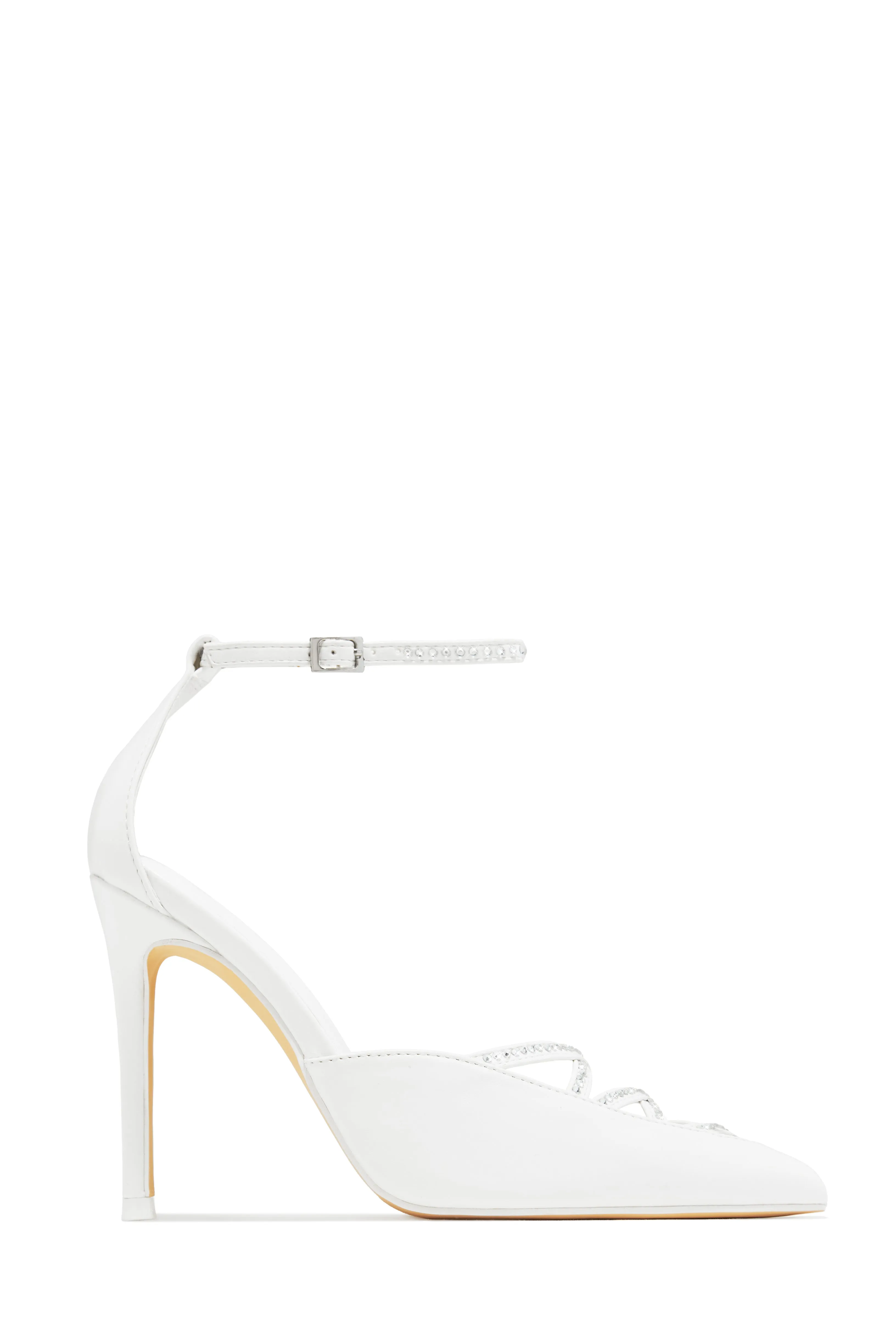 Tanalee Embellished High Heel Pumps - White