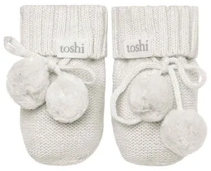 Toshi Organic Booties Marley Pebble