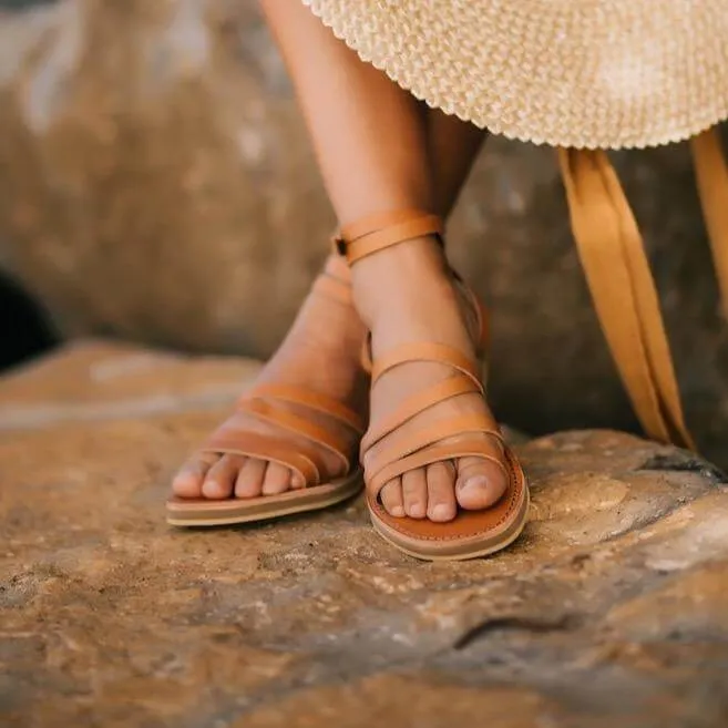 Venice Sandals - Tan Leather