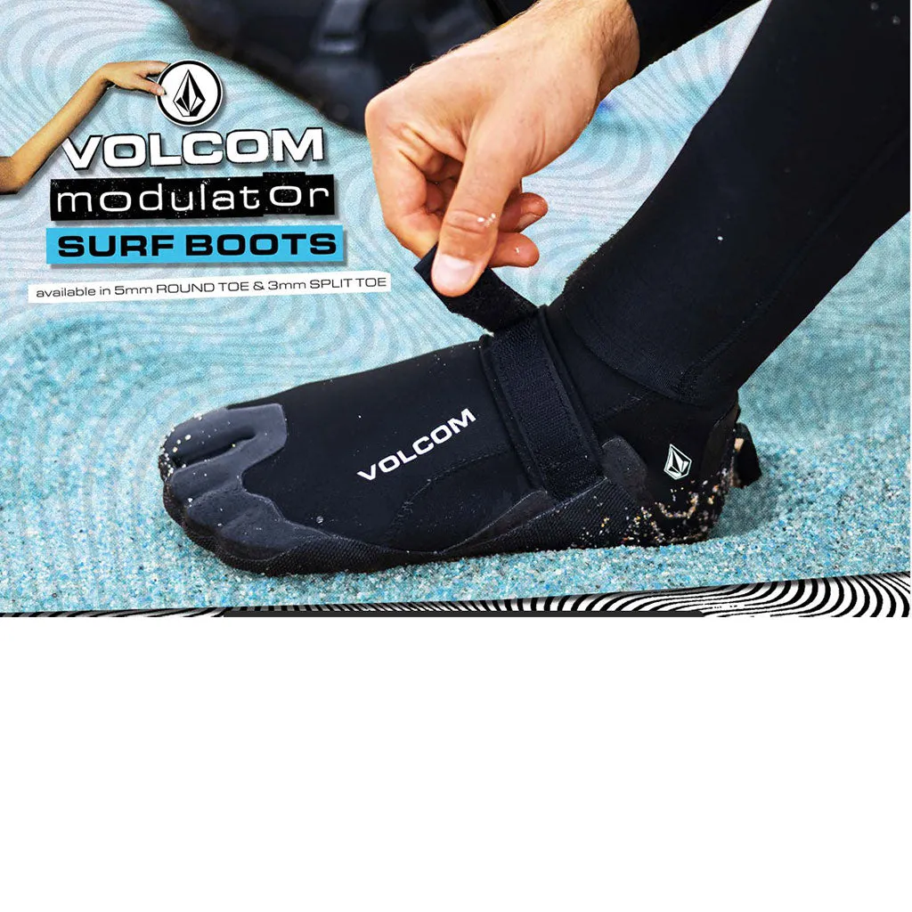 Volcom 3mm Split Toe Wetsuit Boots - Black